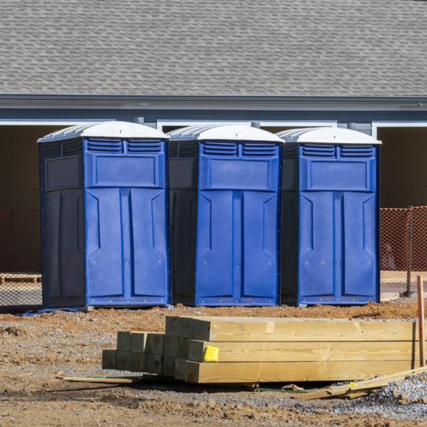 what is the expected delivery and pickup timeframe for the portable restrooms in Annetta North Texas